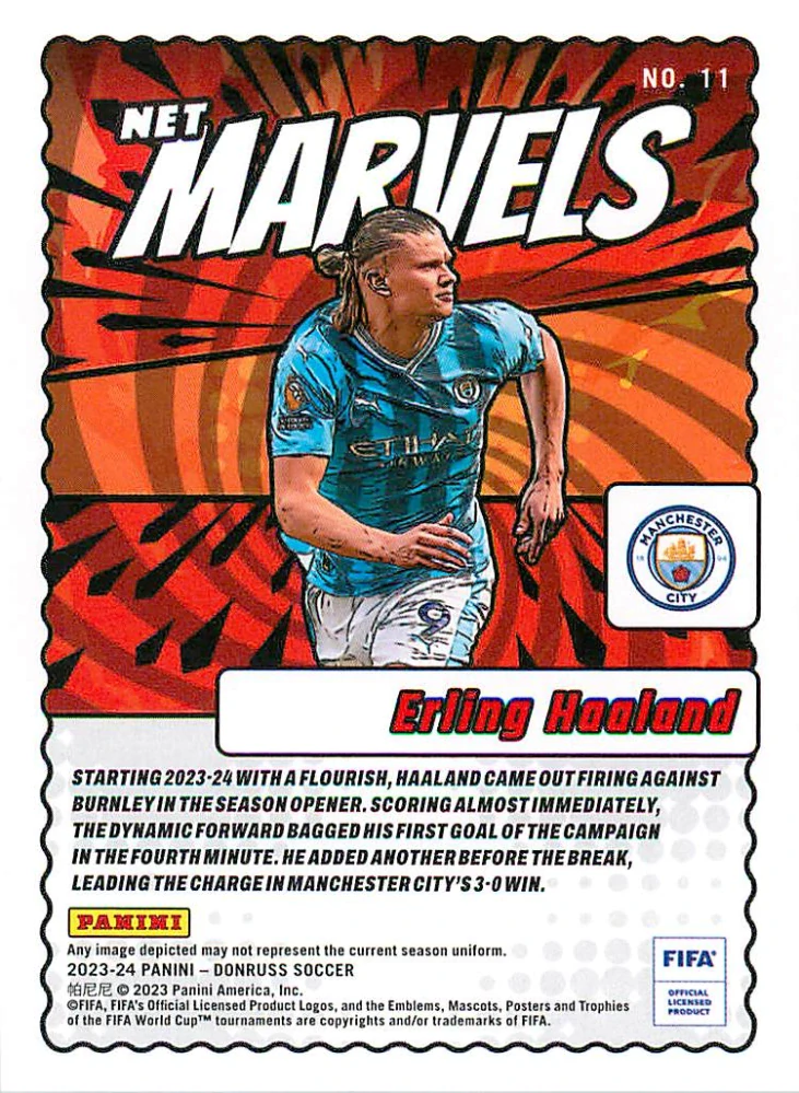2023-24 Panini Donruss FIFA - Erling Haaland - Net Marvels #11