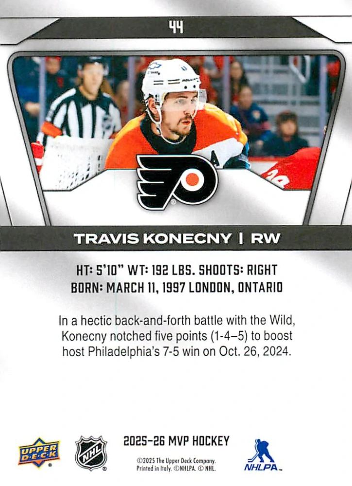 2025-26 UD MVP - Travis Konecny #44
