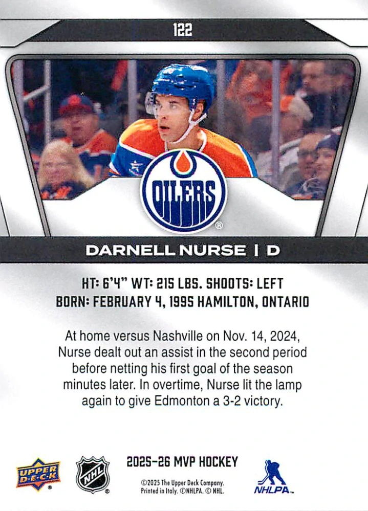 2025-26 UD MVP - Darnell Nurse #122