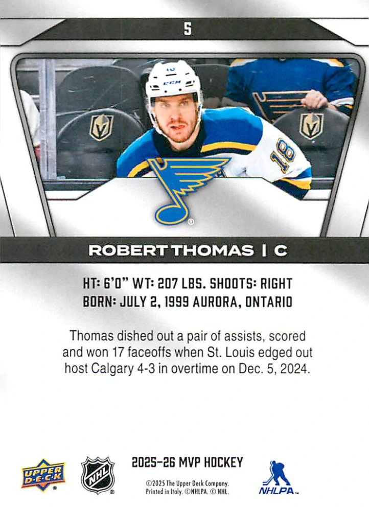2025-26 UD MVP - Robert Thomas #5