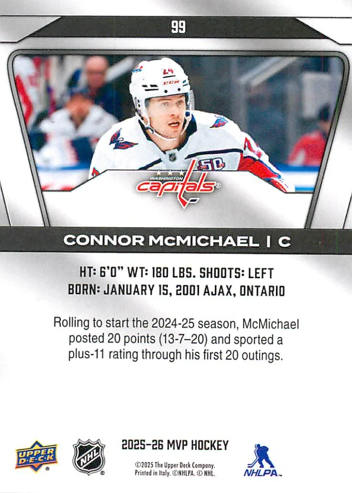 2025-26 UD MVP - Connor McMichael #99