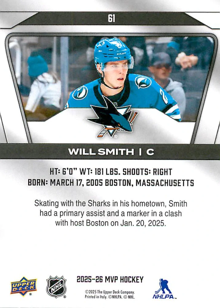2025-26 UD MVP - Will Smith #61
