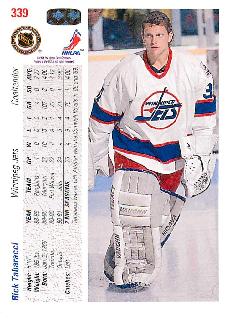1991-92 UD Series - Rick Tabaracci #339