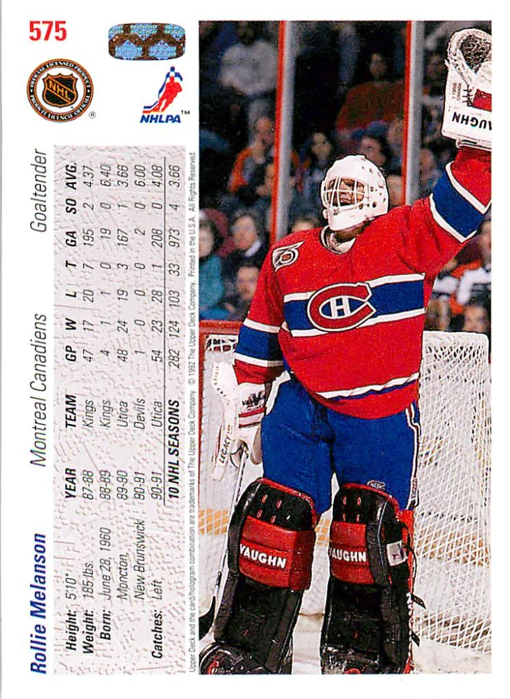 1991-92 UD Series - Rollie Melanson #575