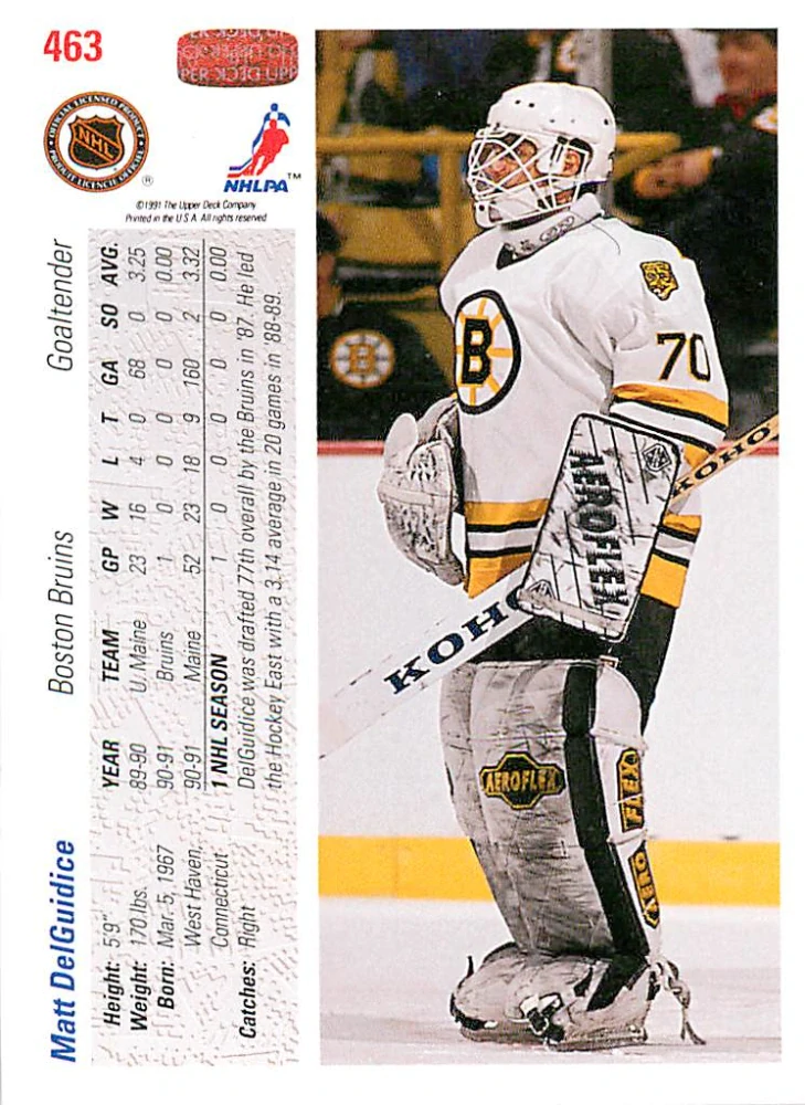 1991-92 UD Series - Matt DelGuidice #463