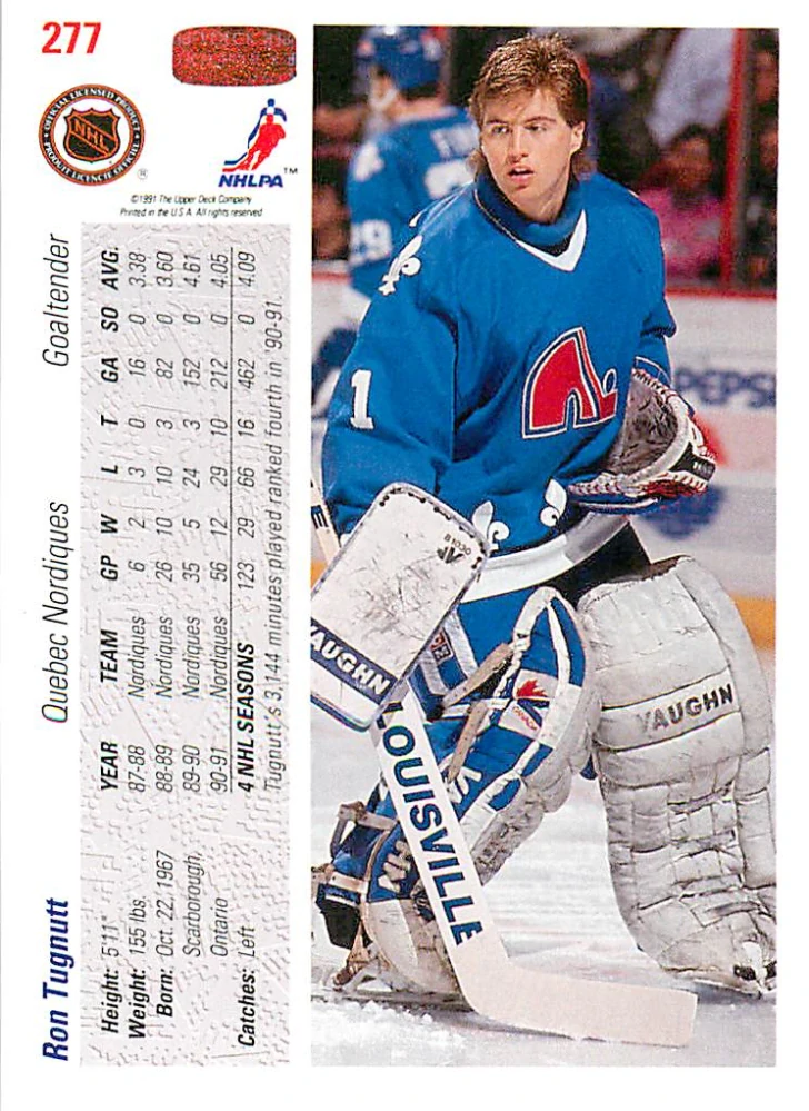 1991-92 UD Series - Ron Tugnutt #277