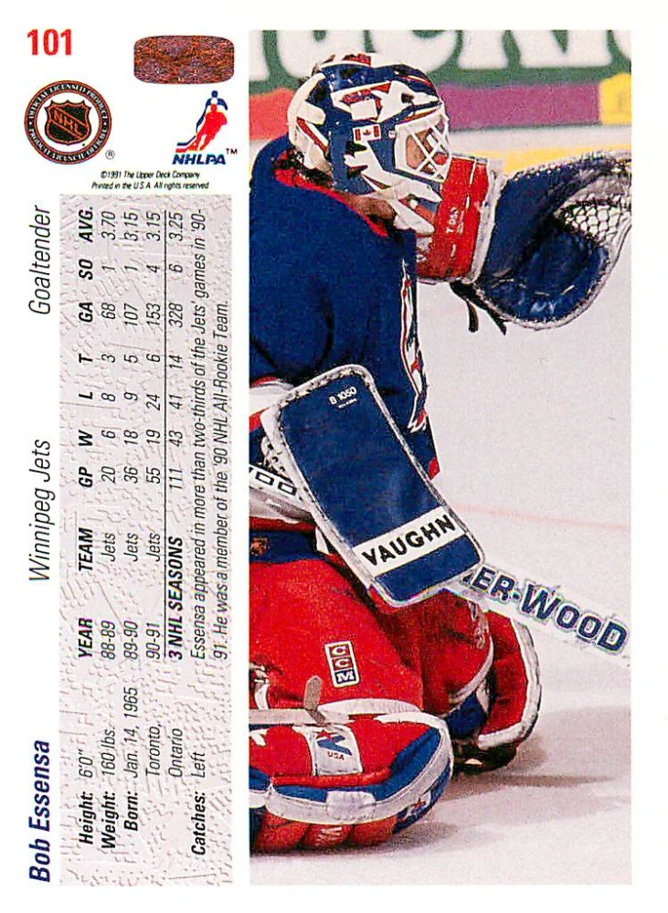 1991-92 UD Series - Bob Essensa #101