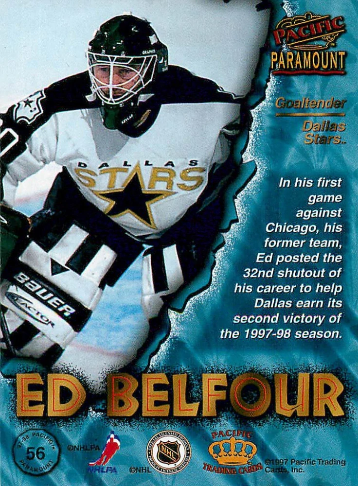1997-98 Pacific Paramount - Ed Belfour #56