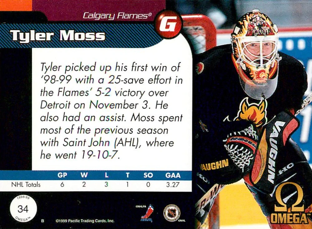 1998-99 Pacific Omega - Tyler Moss #34