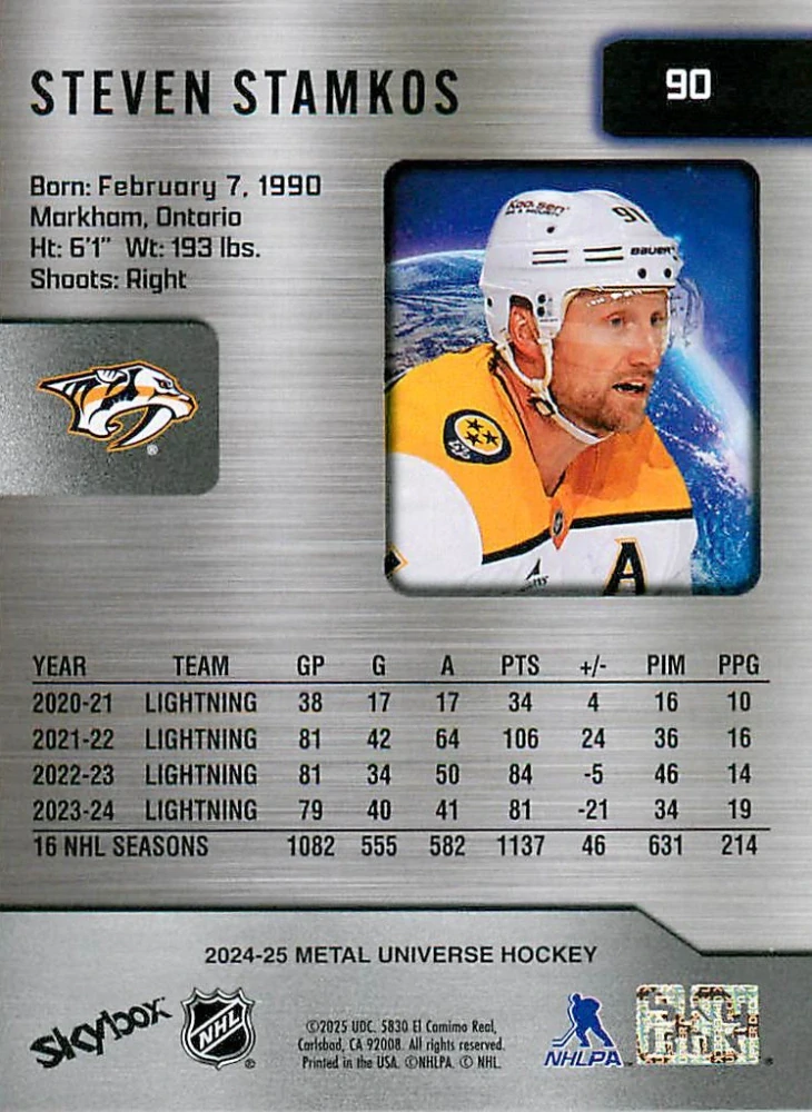 2024-25 UD Skybox Metal Universe - Steven Stamkos #90
