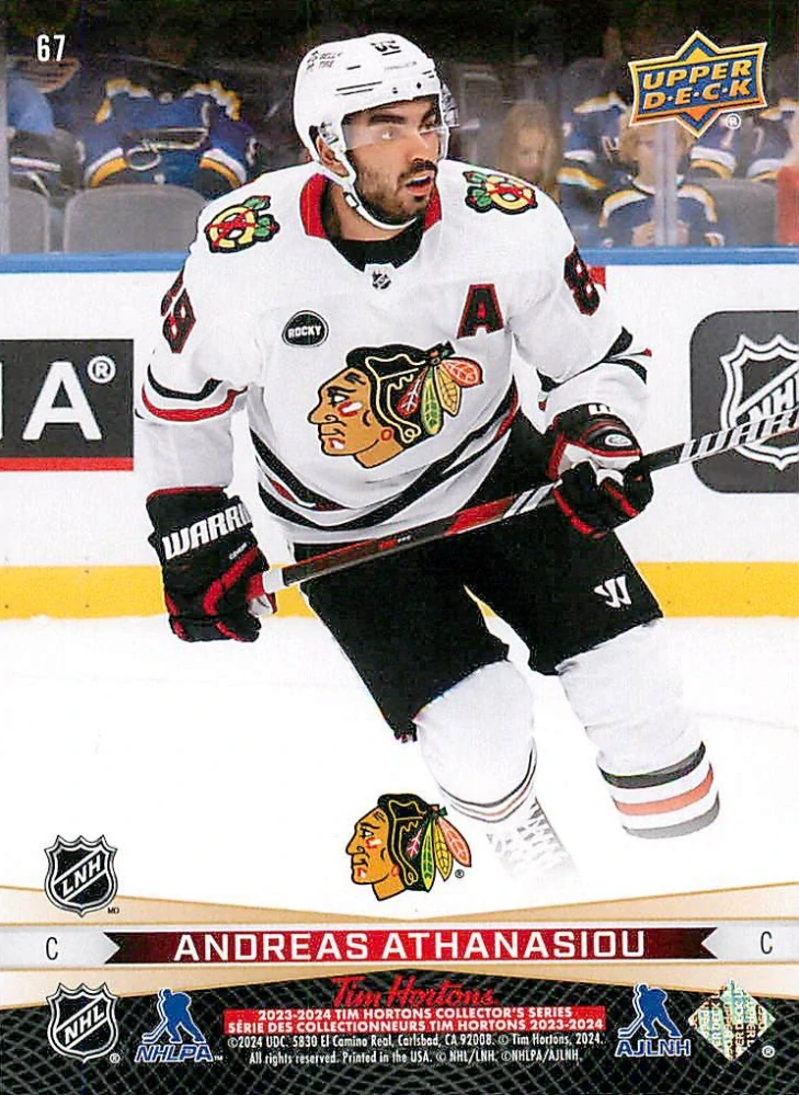 2023-24 UD Tim Hortons Greatest Duos - Connor Bedard, Andreas Athanasiou #67