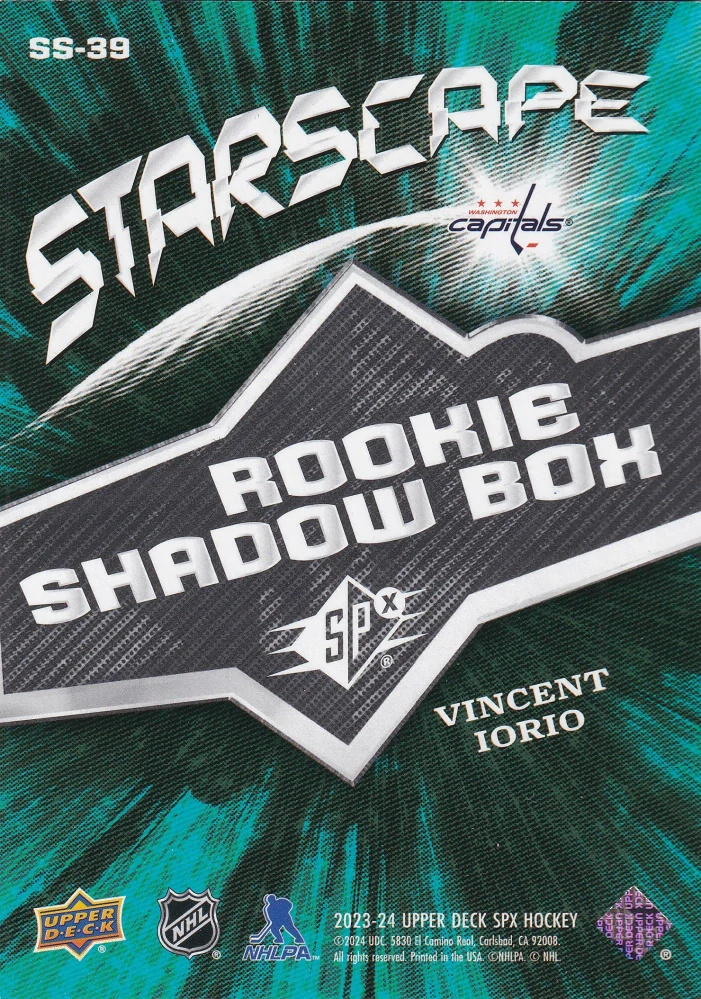 2023-24 UD SPx - Vincent Iorio - Starscape Shadow Box #SS-39