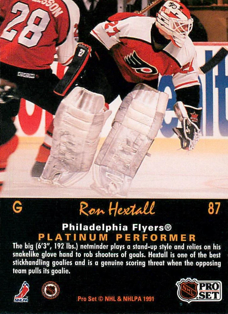 1991-92 Pro Set Platinum - Ron Hextall #87