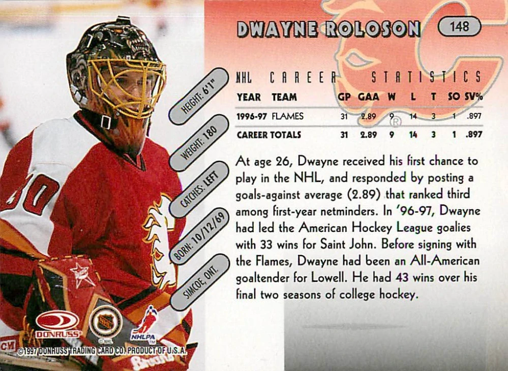 1997-98 Donruss - Dwayne Roloson #148