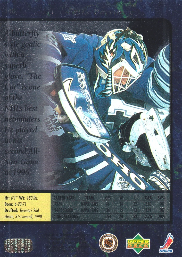 1995-96 UD SP - Felix Potvin #146
