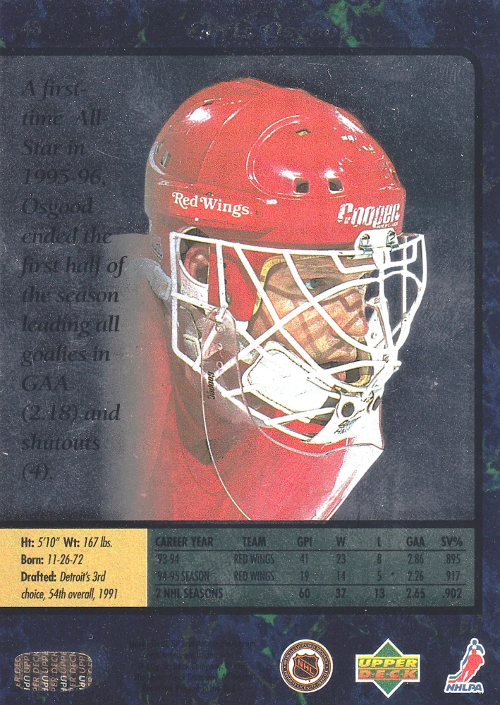 1995-96 UD SP - Chris Osgood #48