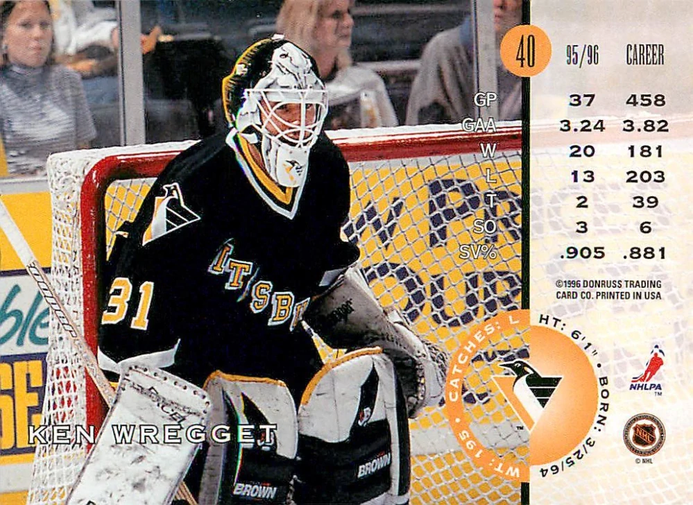 1996-97 Leaf - Ken Wregget #40