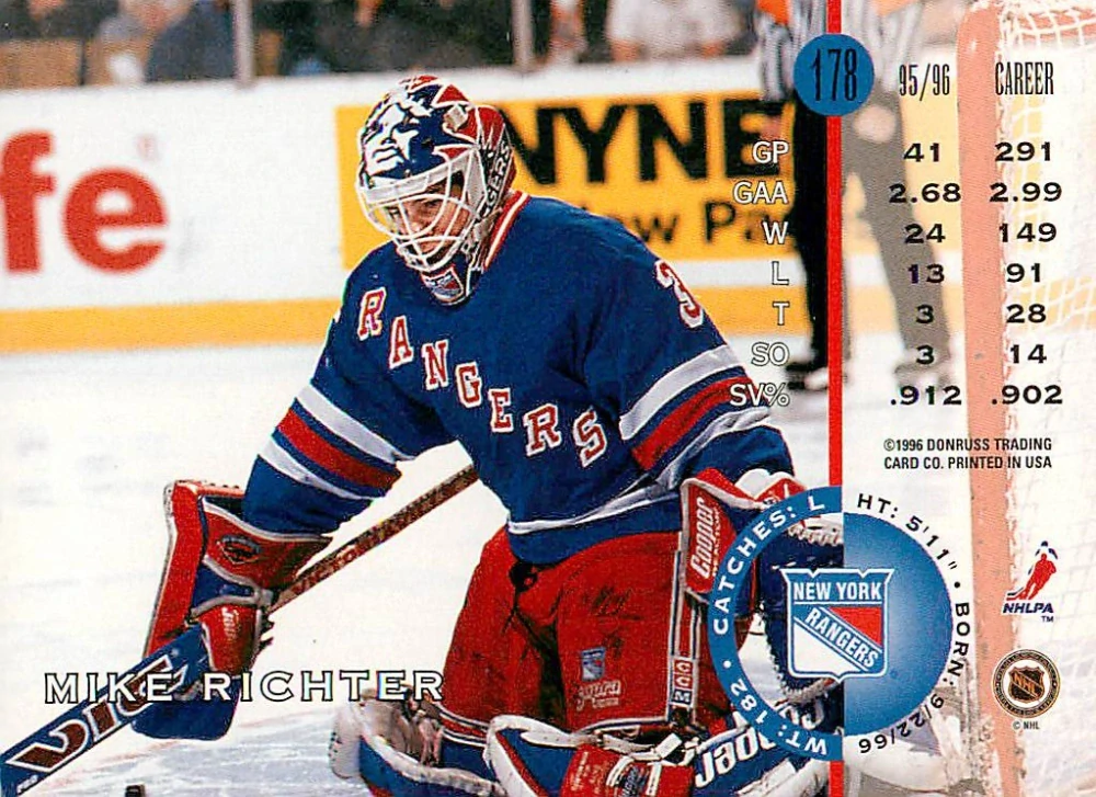 1996-97 Leaf - Mike Richter #178