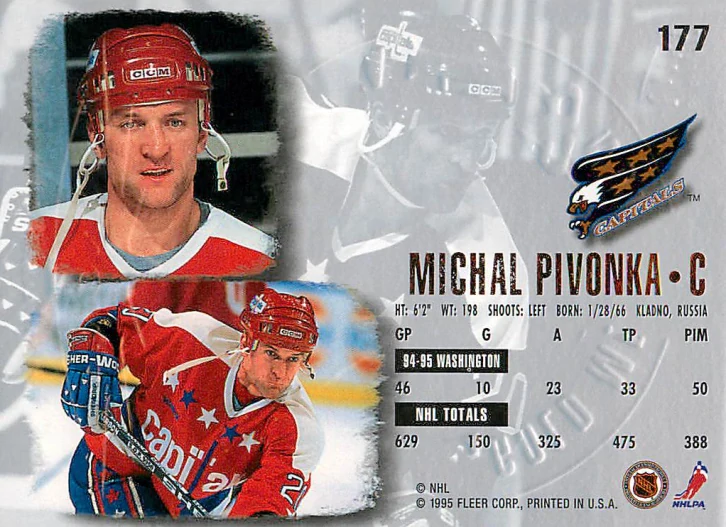 1995-96 Fleer Ultra - Michal Pivoňka - Gold Medallion #177