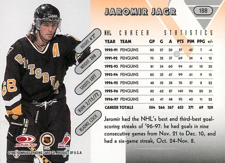 1997-98 Donruss - Jaromír Jágr #188