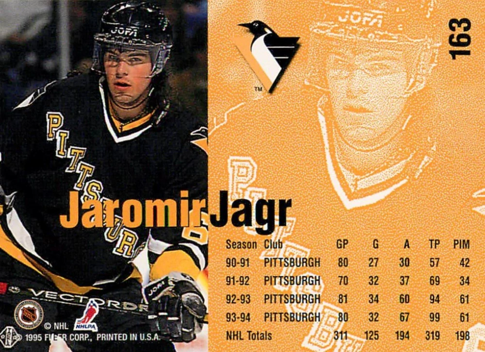 1994-95 Fleer - Jaromír Jágr #163