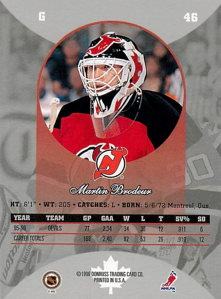 1996-97 Donruss Canadian Ice - Martin Brodeur #46
