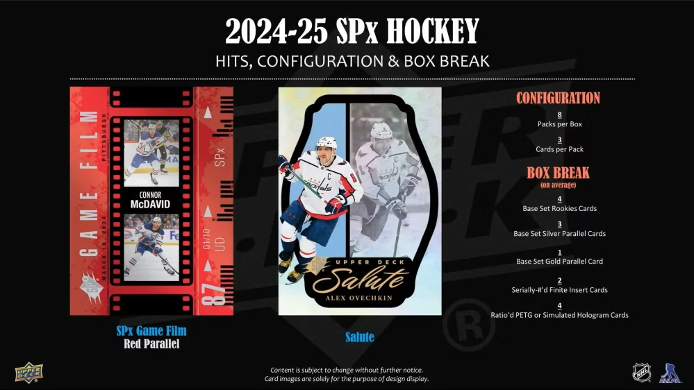 2024-25 UD SPx - Hobby box