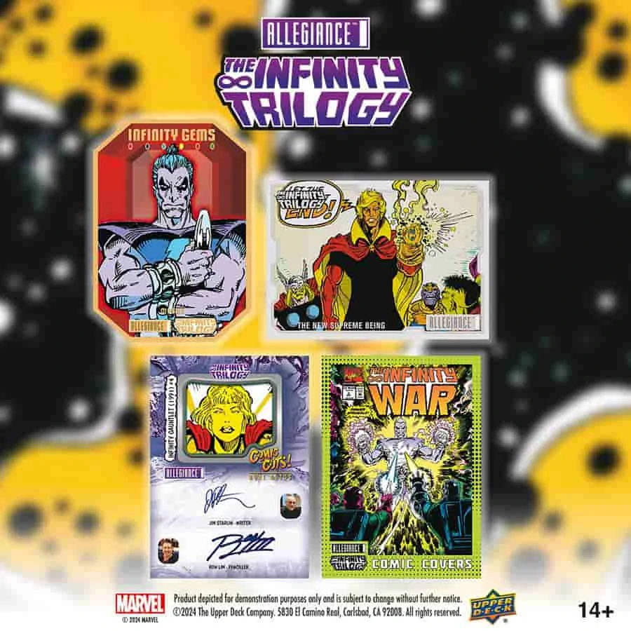 2023 UD Marvel Allegiance: The Infinity Trilogy - hobby balíček