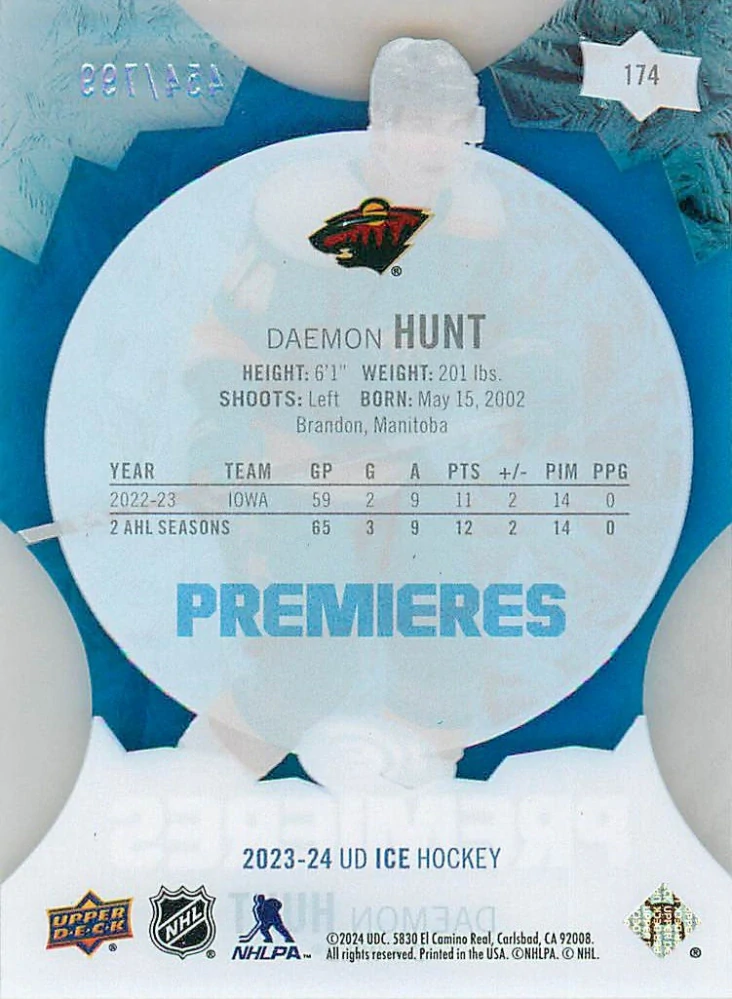 2023-24 UD Ice - Daemon Hunt - Premieres /799 #174