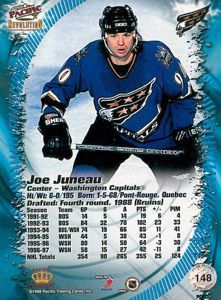 1997-98 Pacific Revolution - Joe Juneau #148