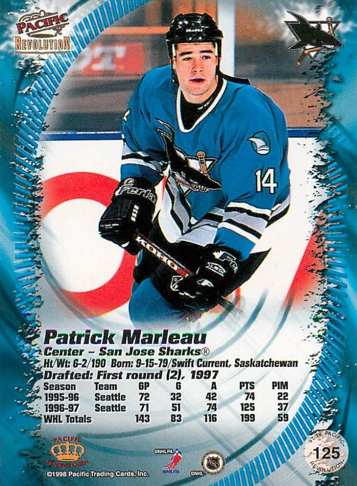 1997-98 Pacific Revolution - Patrick Marleau #125