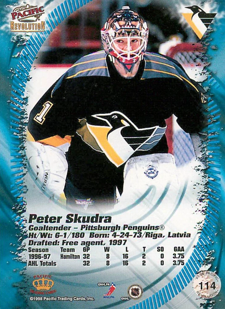 1997-98 Pacific Revolution - Peter Skudra #114