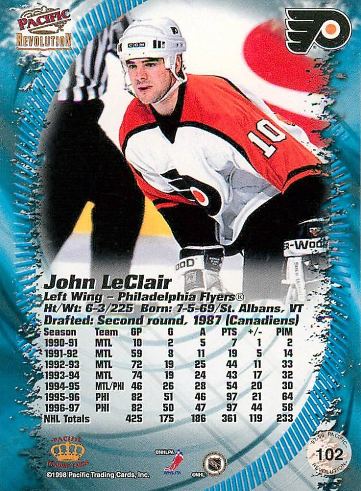 1997-98 Pacific Revolution - John LeClair #102