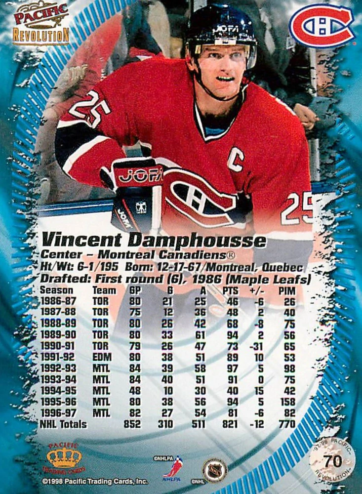 1997-98 Pacific Revolution - Vincent Damphousse #70