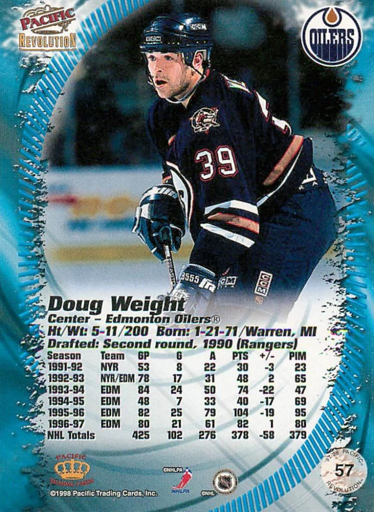 1997-98 Pacific Revolution - Doug Weight #57