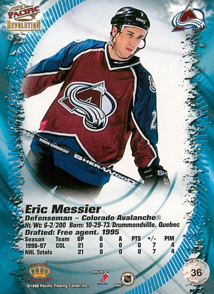 1997-98 Pacific Revolution - Eric Messier #36