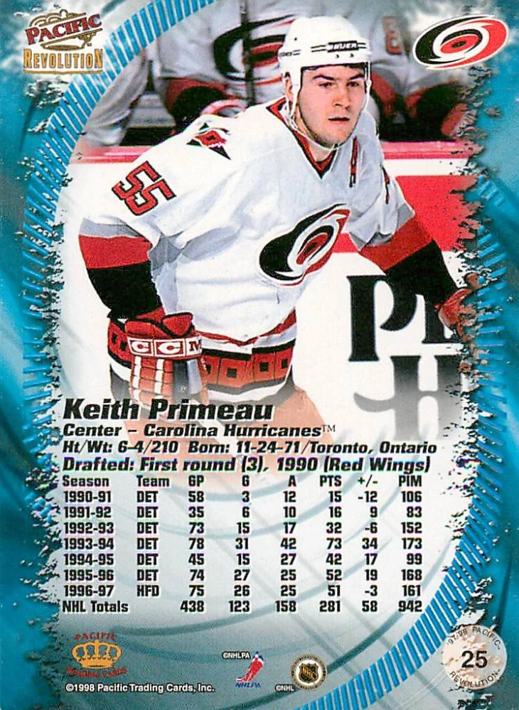 1997-98 Pacific Revolution - Keith Primeau #25
