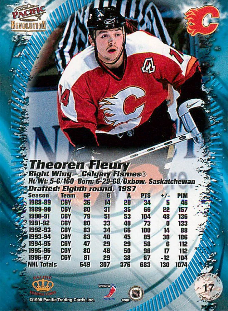1997-98 Pacific Revolution - Theoren Fleury #17