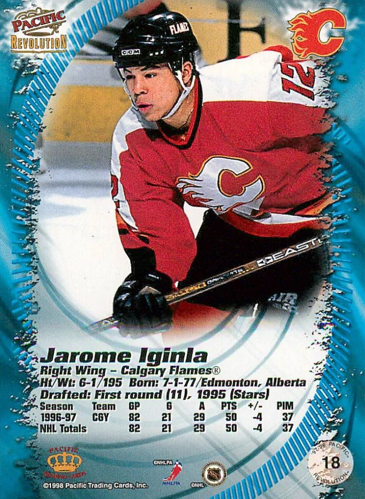 1997-98 Pacific Revolution - Jarome Iginla #18