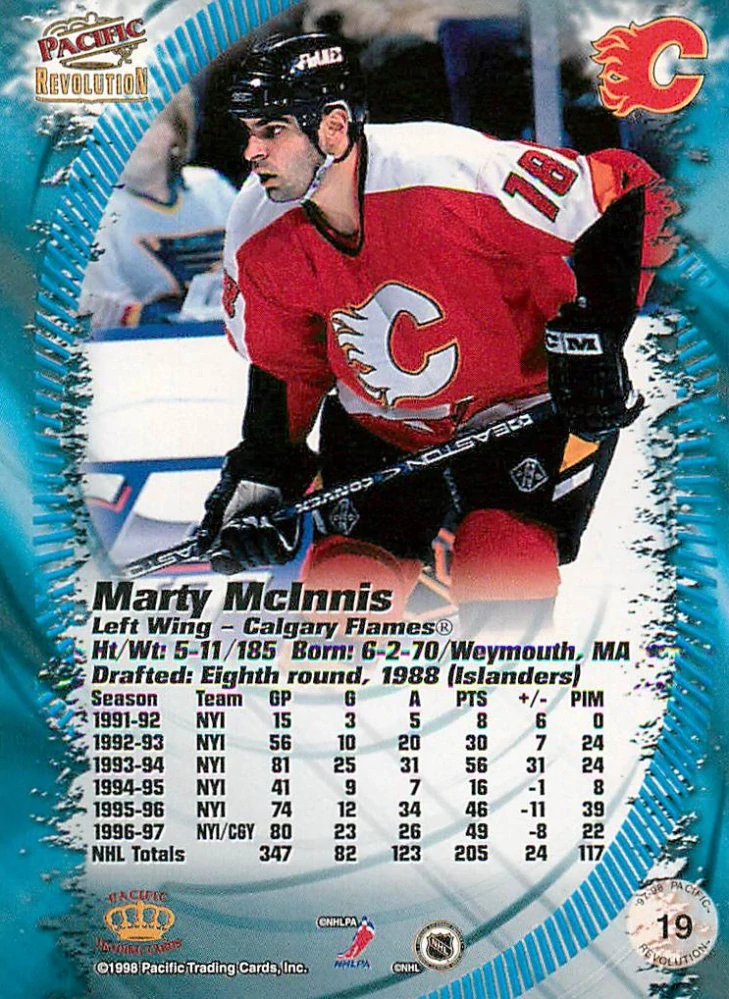 1997-98 Pacific Revolution - Marty McInnis #19