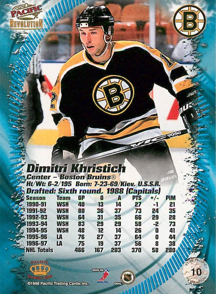 1997-98 Pacific Revolution - Dimitri Khristich #10