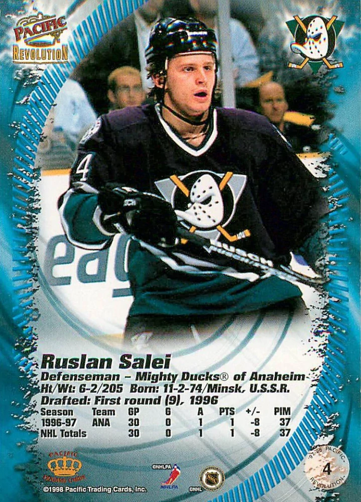1997-98 Pacific Revolution - Ruslan Salei #4