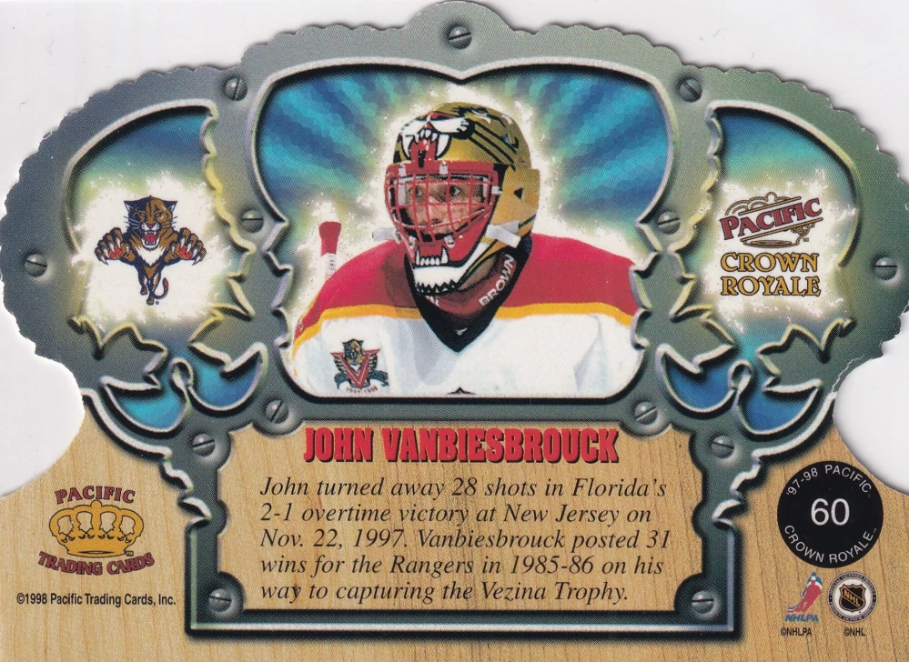 1997-98 Pacific Crown Royale - John Vanbiesbrouck #60