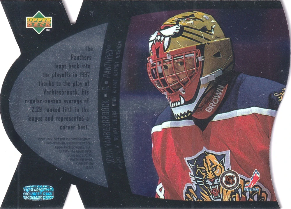 1997-98 UD SPx - John Vanbiesbrouck - Steel #20