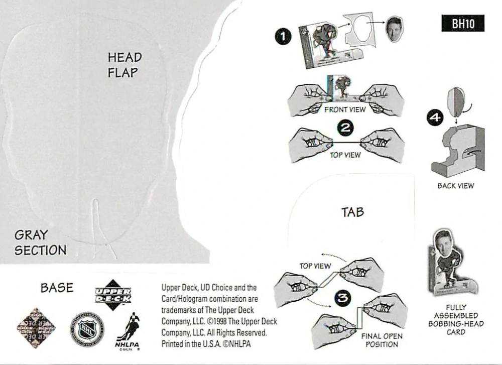1998-99 UD Choice - John Vanbiesbrouck - Mini Bobbing Heads #BH10