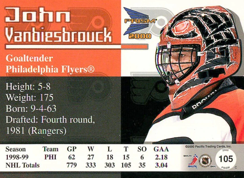 1999-00 Pacific Prism - John Vanbiesbrouck #105