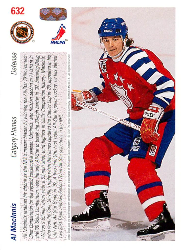 1991-92 UD Series - Al MacInnis - All-Star Skills #632