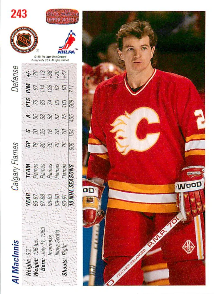 1991-92 UD Series - Al MacInnis (English) #243