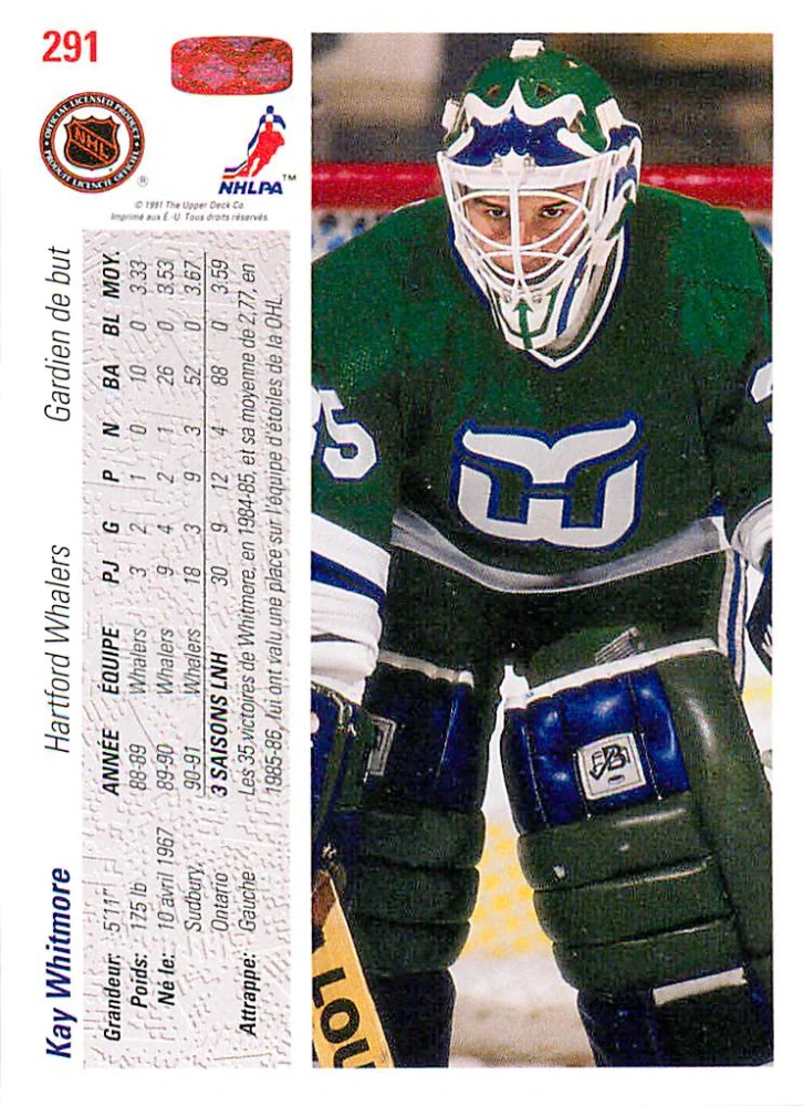 1991-92 UD Series - Kay Whitmore (French) #291
