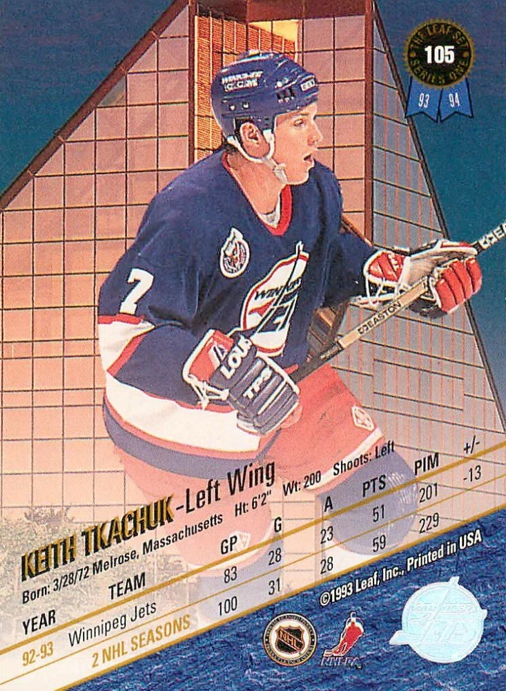 1993-94 Leaf - Keith Tkachuk #105